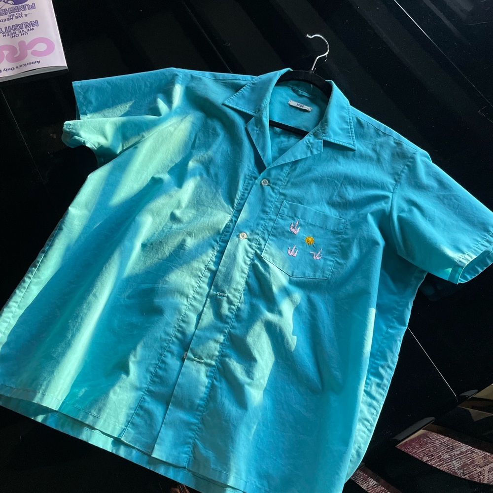 Bode New York Dragon Embroidery Shirt